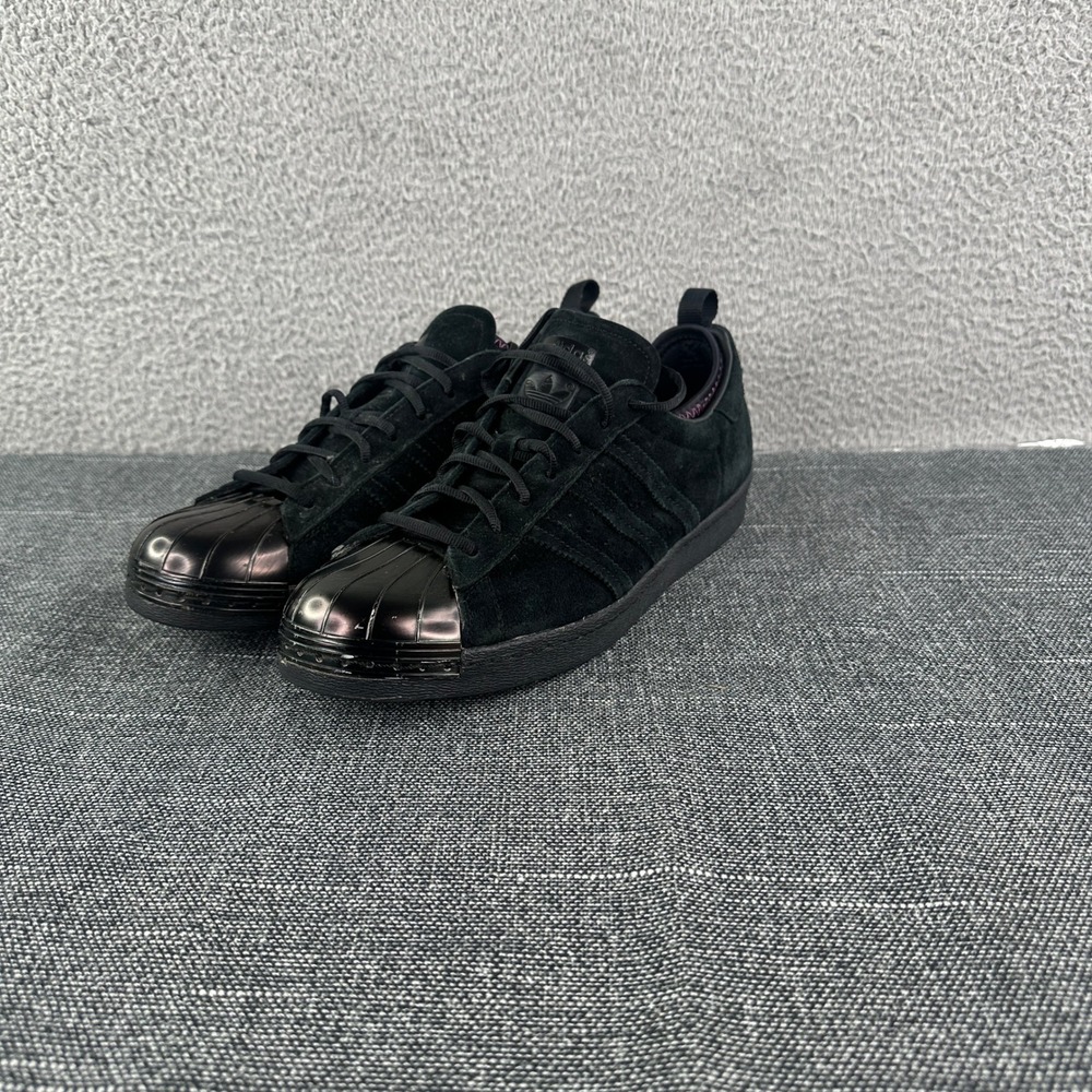 Adidas Eddie Huang's World Shoes Men's 12 Black‎ Suede Leather Superstar 80s